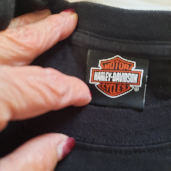 Harley-Davidson Charcoal Short Sleeve Tee 2xl And Flames Skull Cap - Picture 4 of 11